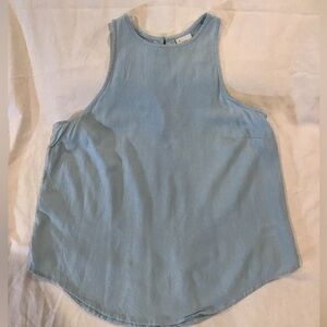 Sleeveless rayon blouse